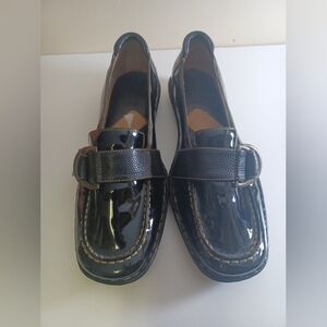 New BOC Born Black Patent Slip On Casual Loafters Sz 9 Lacquer No Box/tags